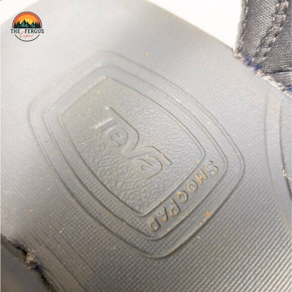 Teva Strappy Sandals Blue Gray Hiking Adjustable Strap Unisex Kids Size 6 - Picture 12 of 12